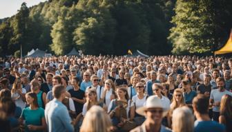 Großes Publikumsinteresse: Hunderte Zuschauer bei Public Viewing während der Eifeler Summer-Party